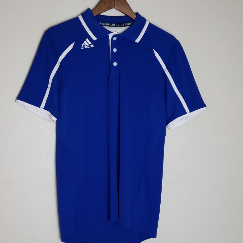 Adidas Golf Shirt Climalite Blue